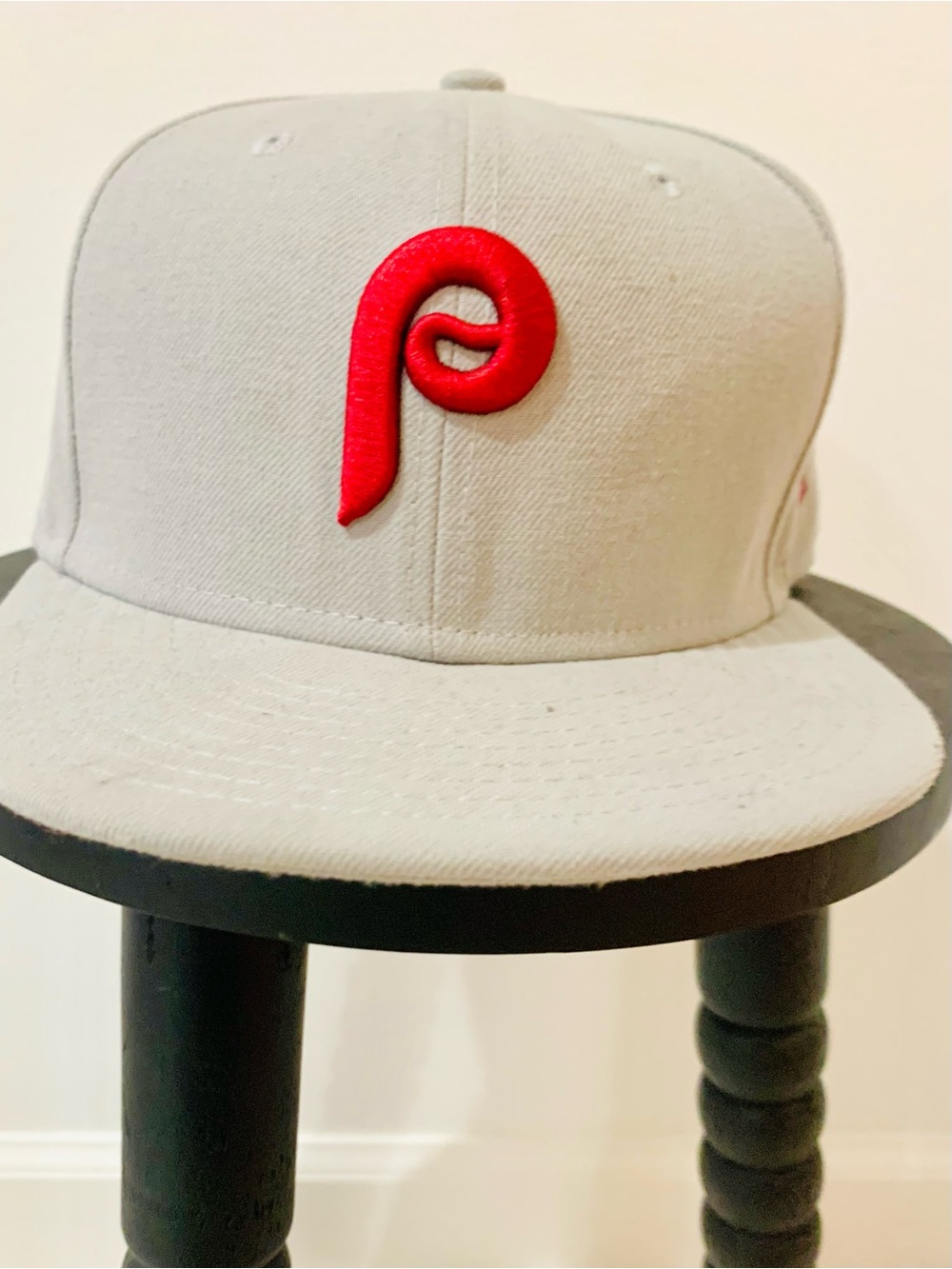Phillies Fitted Hat with Red Logo